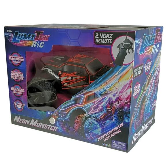 LumiTEK™ R/C - Neon Giant Truck Neon Monster Age *+ Brand New in Box - Picture 1 of 3